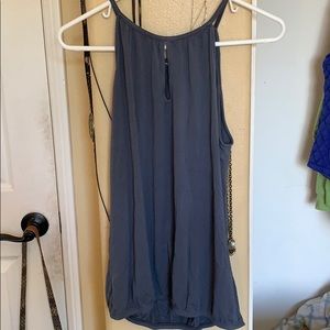 blue/grey tank top